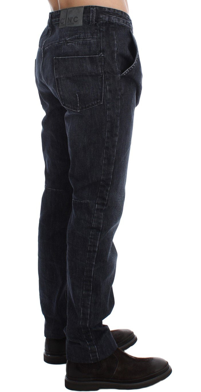 Blue Wash Regular Fit Cotton Jeans