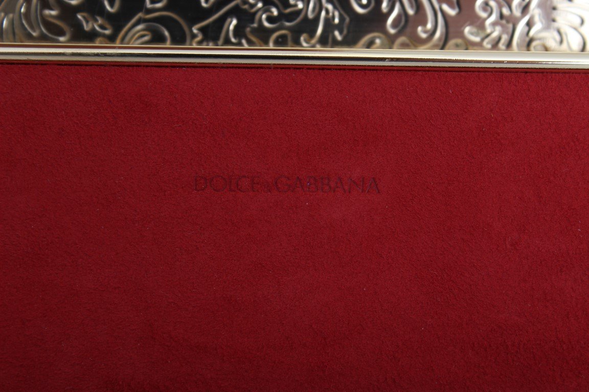 Gold Roses Crystal Clutch Bag
