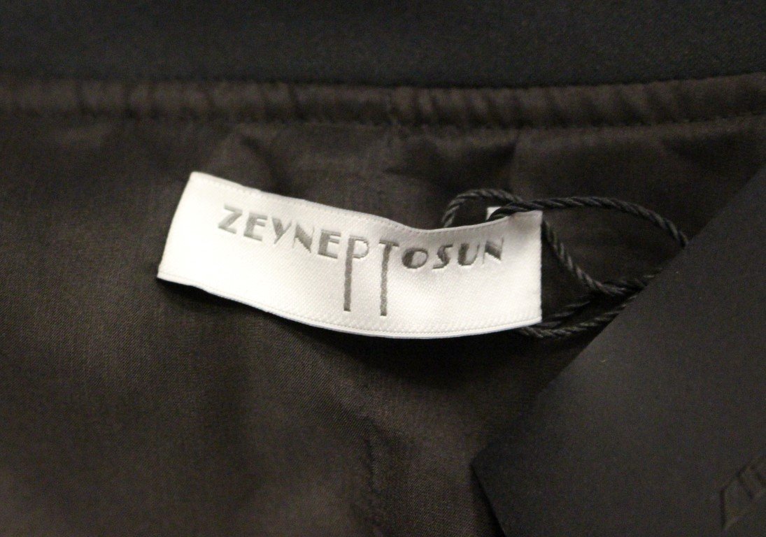 Black silk floral decorated jacket