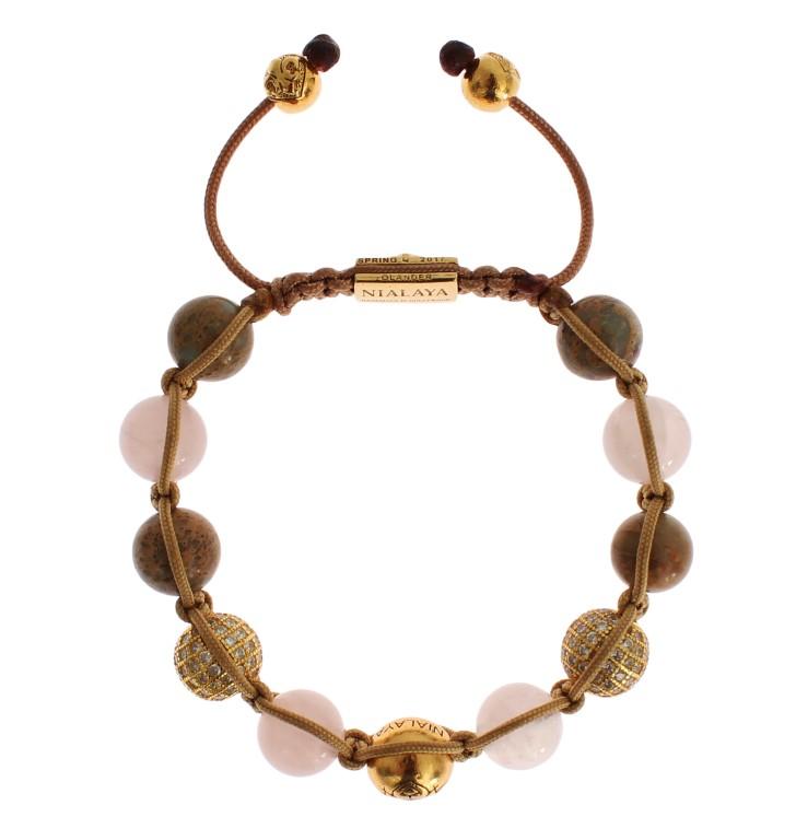 CZ Amethyst Labradorite 925 Silver Bracelet