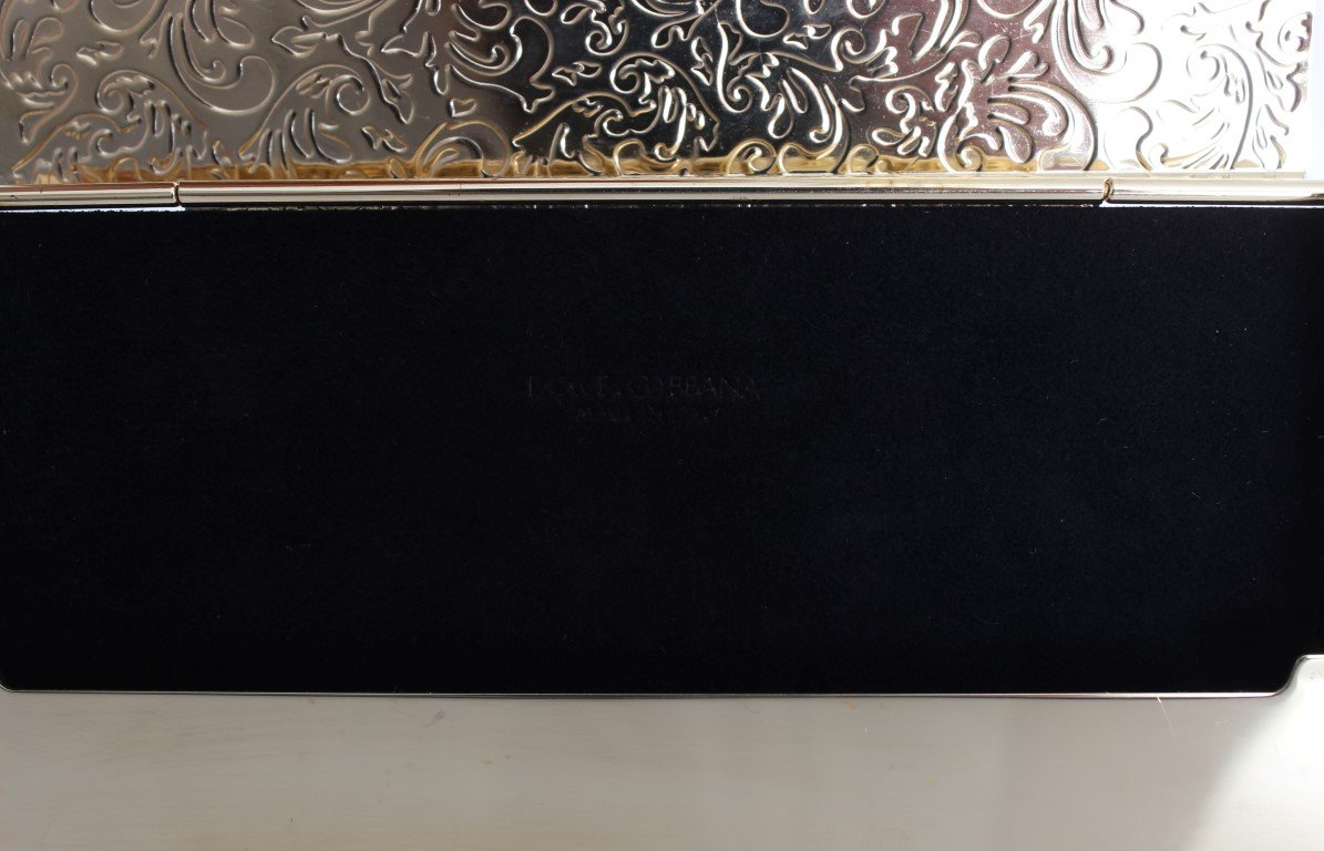 Gold Brass Crystal Clutch Bag
