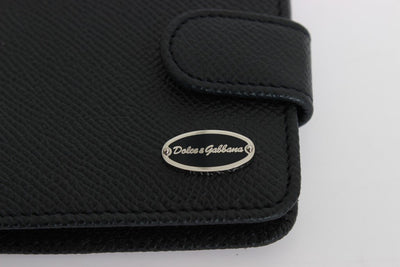 Blue Dauphine Leather Condom Case Holder