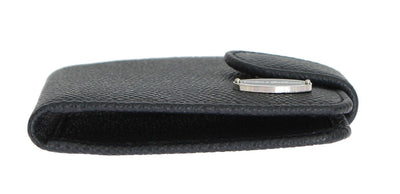 Blue Dauphine Leather Condom Case Holder