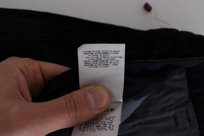 Blue Cotton Stretch Regular Chinos Pants