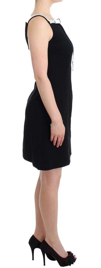 Black crystal embellished dress