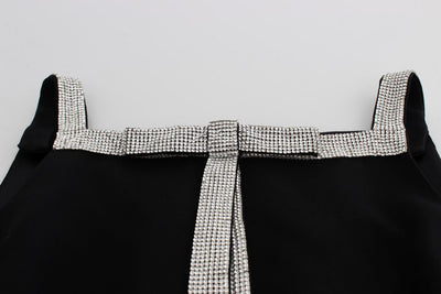 Black crystal embellished dress