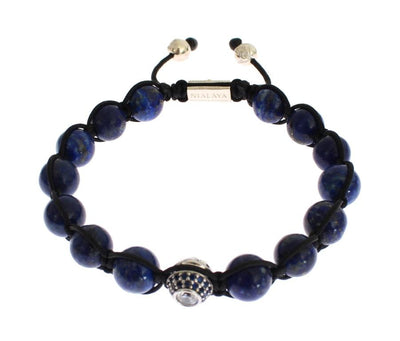 Blue CZ Coral Sterling 925 Silver Bracelet