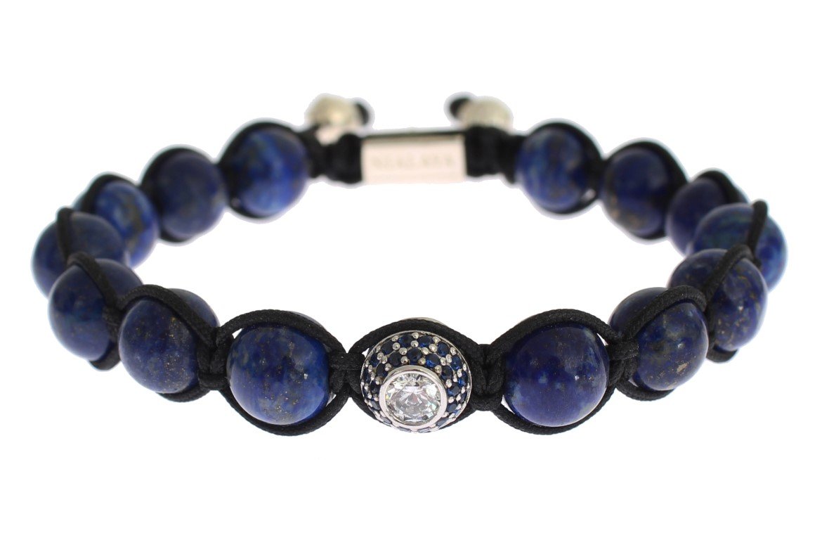 Blue CZ Coral Sterling 925 Silver Bracelet