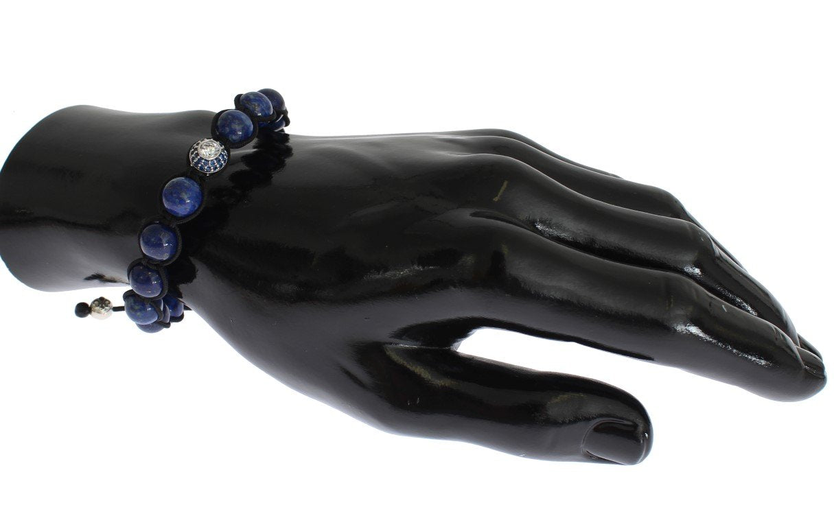 Blue CZ Coral Sterling 925 Silver Bracelet