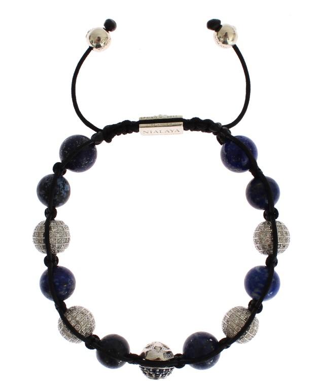 Blue CZ Coral Sterling 925 Silver Bracelet