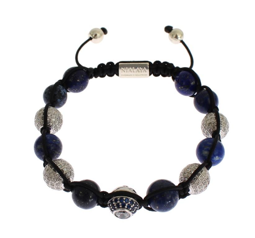 Blue CZ Coral Sterling 925 Silver Bracelet
