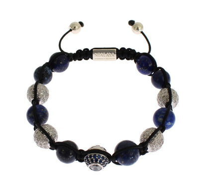 Blue CZ Coral Sterling 925 Silver Bracelet