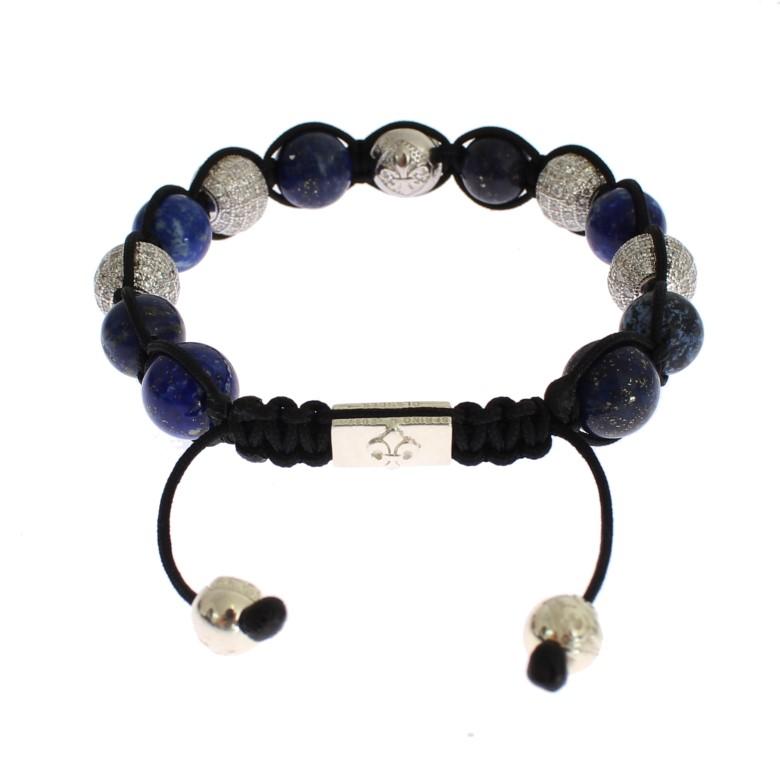 Blue CZ Coral Sterling 925 Silver Bracelet