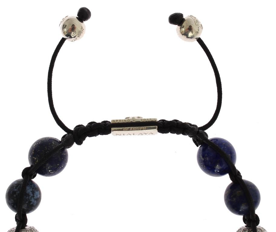 Blue CZ Coral Sterling 925 Silver Bracelet