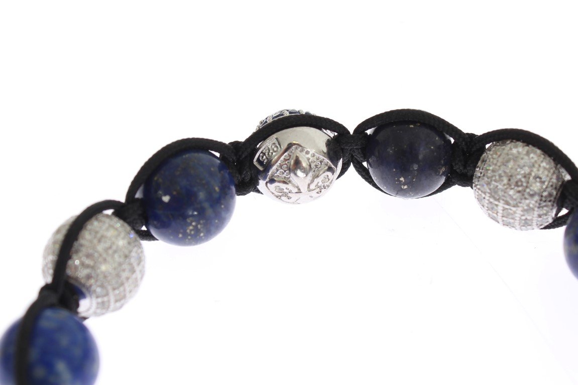 Blue CZ Coral Sterling 925 Silver Bracelet