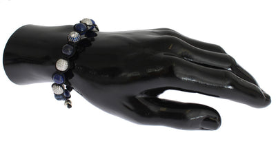 Blue CZ Coral Sterling 925 Silver Bracelet