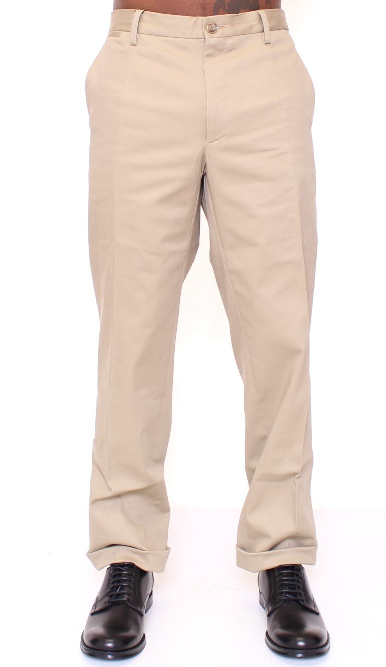 Beige GEORGE Pleated Logo Dress Pants