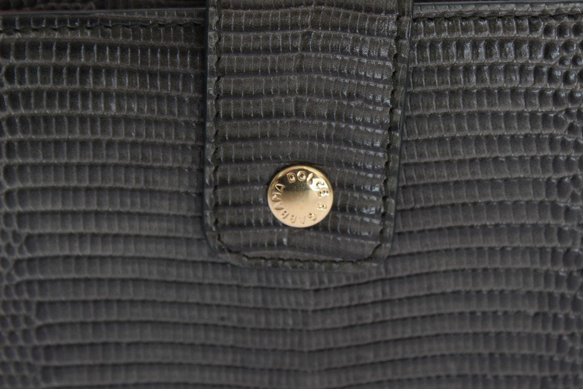 Green Leather Clutch Continental Wallet