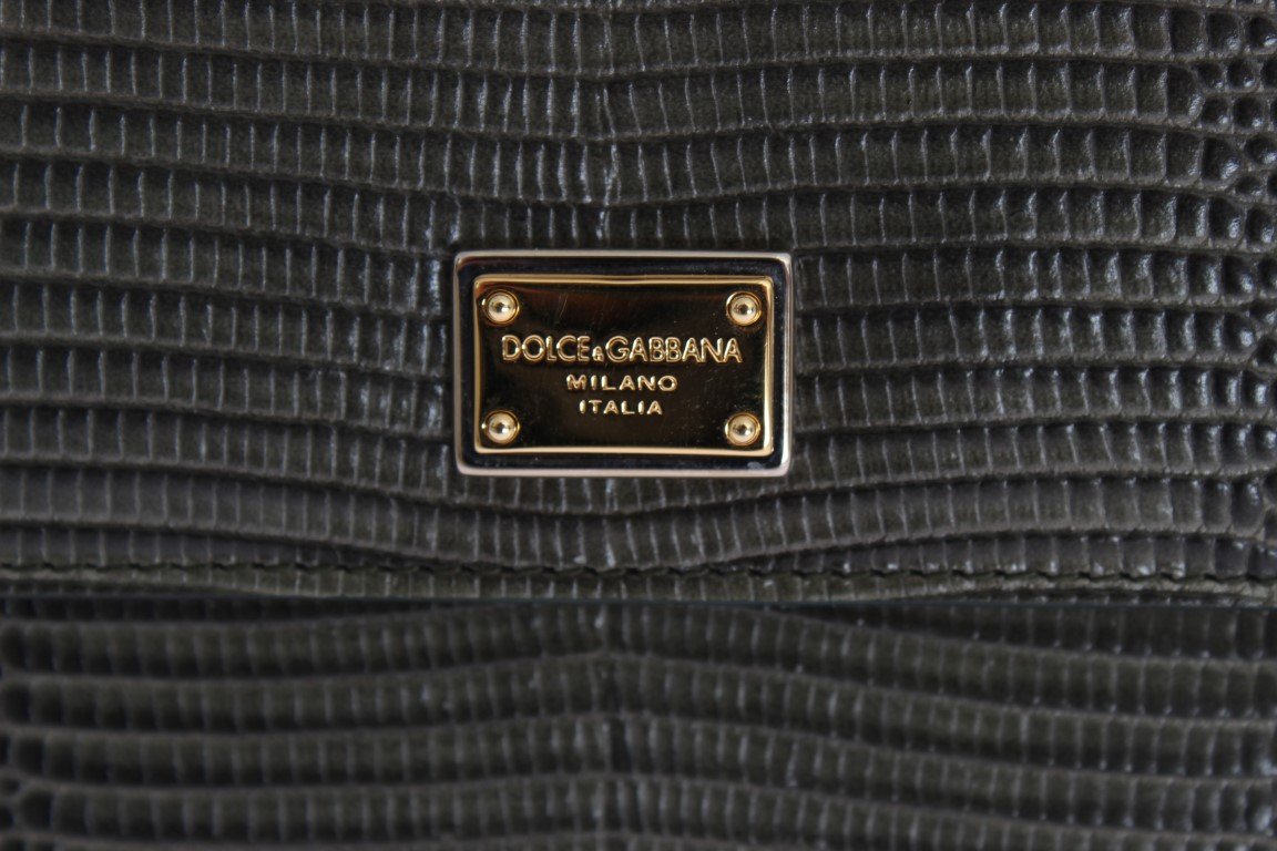 Green Leather Clutch Continental Wallet