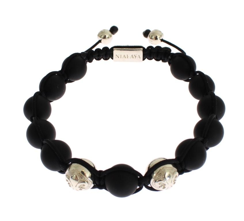 Matte Onyx Sterling 925 Silver Bracelet