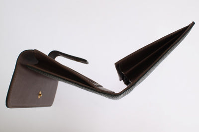 Green Leather Clutch Continental Wallet