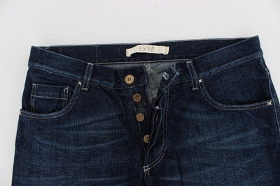 Blue Cotton Regular Fit Jeans