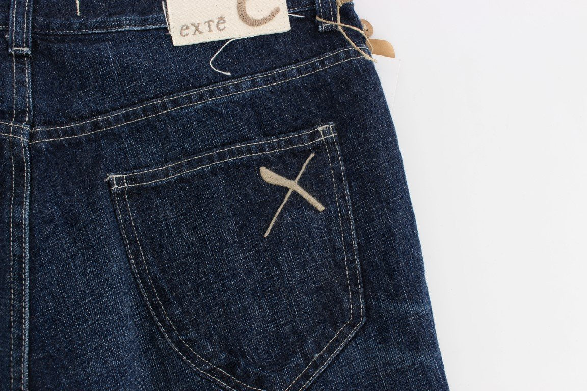 Blue Cotton Regular Fit Jeans