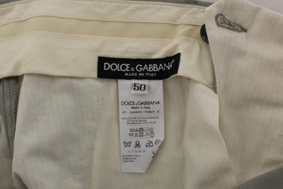 Gray Cotton Slim fit Pants Chinos