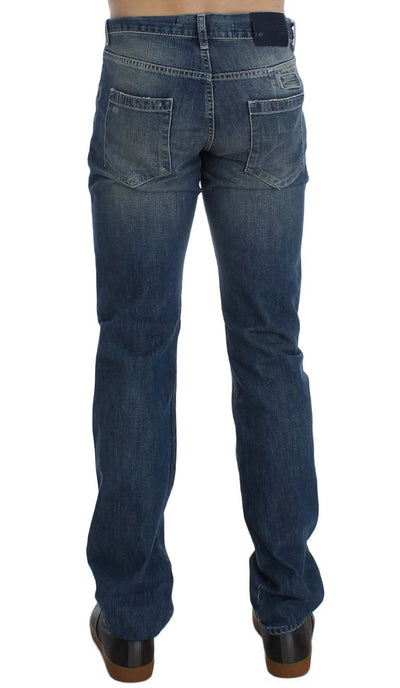 Blue Wash Cotton Regular Fit Jeans