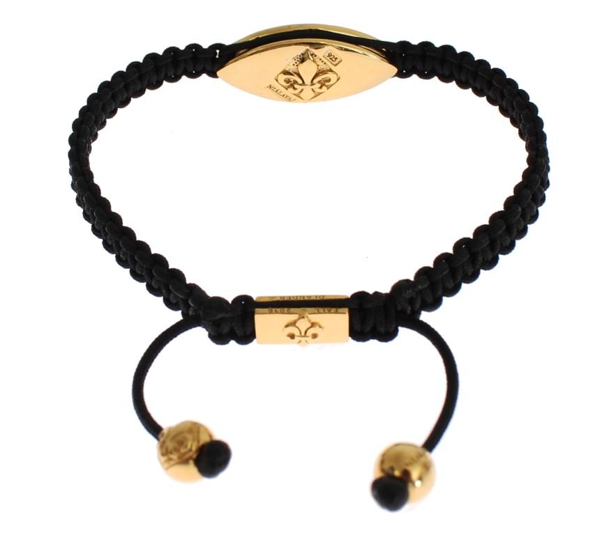 Hamsa Hand Red CZ Gold 925 Silver Bracelet