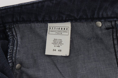 Blue Stretch Cotton Slim Fit Jeans