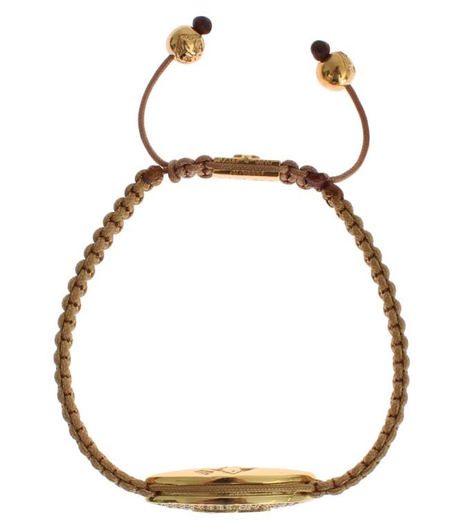 Hamsa Hand Red CZ Gold 925 Silver Bracelet