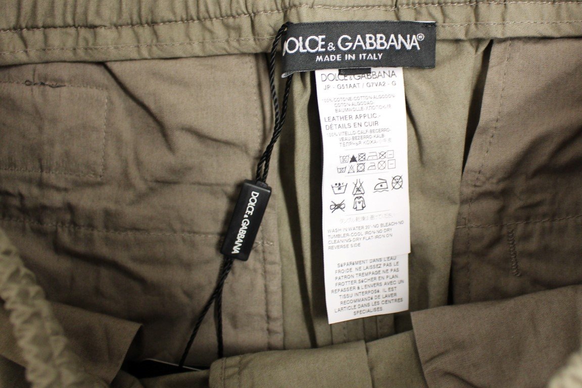 Gray Regular Fit Cotton Pants