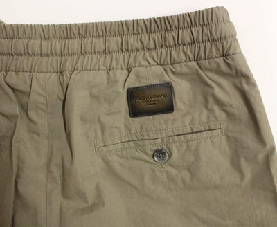 Gray Regular Fit Cotton Pants