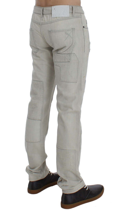 White Wash Cotton Regular Fit Jeans