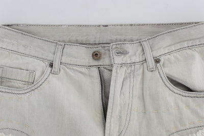 White Wash Cotton Regular Fit Jeans