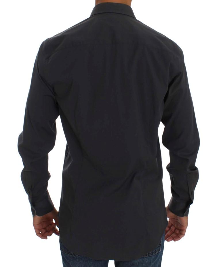 Gray Business Fit Dress Formal Shirt