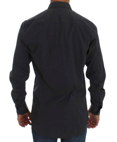 Gray Business Fit Dress Formal Shirt