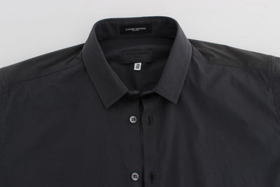 Gray Business Fit Dress Formal Shirt