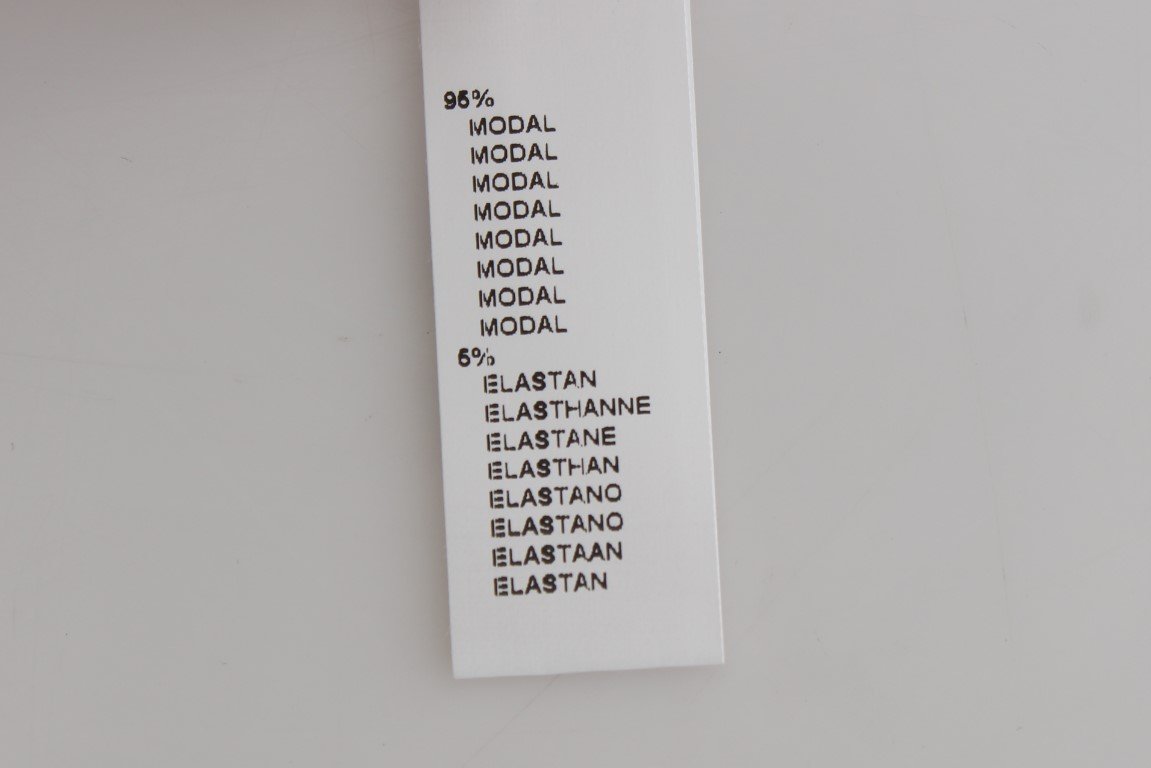 White Modal Stretch Underwear T-shirt