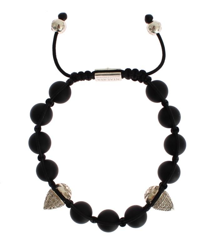 Matte Onyx CZ Sterling 925 Silver Bracelet