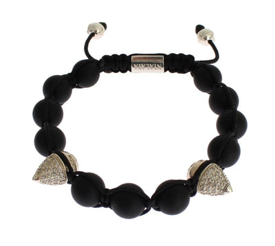 Matte Onyx CZ Sterling 925 Silver Bracelet