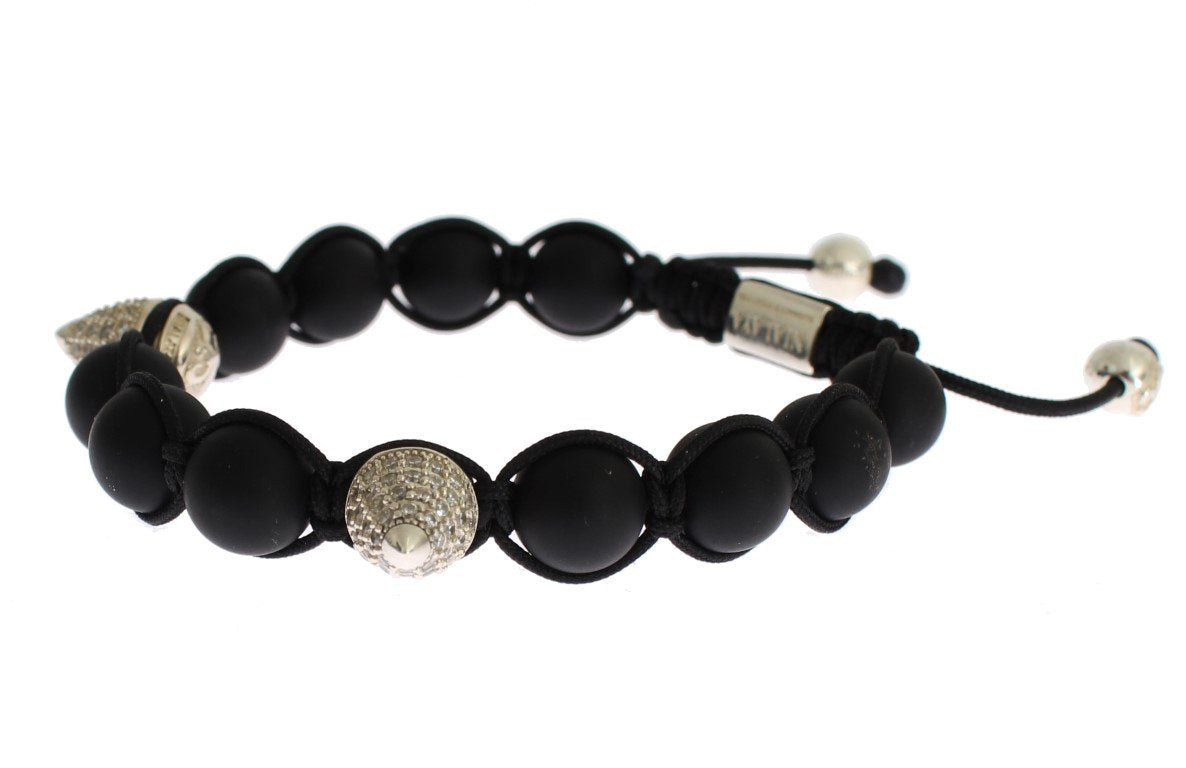 Matte Onyx CZ Sterling 925 Silver Bracelet