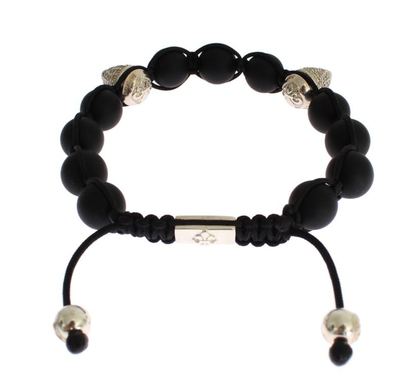 Matte Onyx CZ Sterling 925 Silver Bracelet