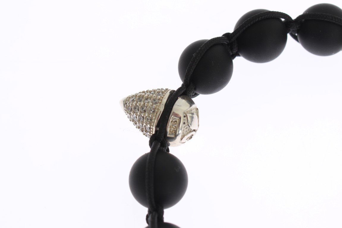 Matte Onyx CZ Sterling 925 Silver Bracelet