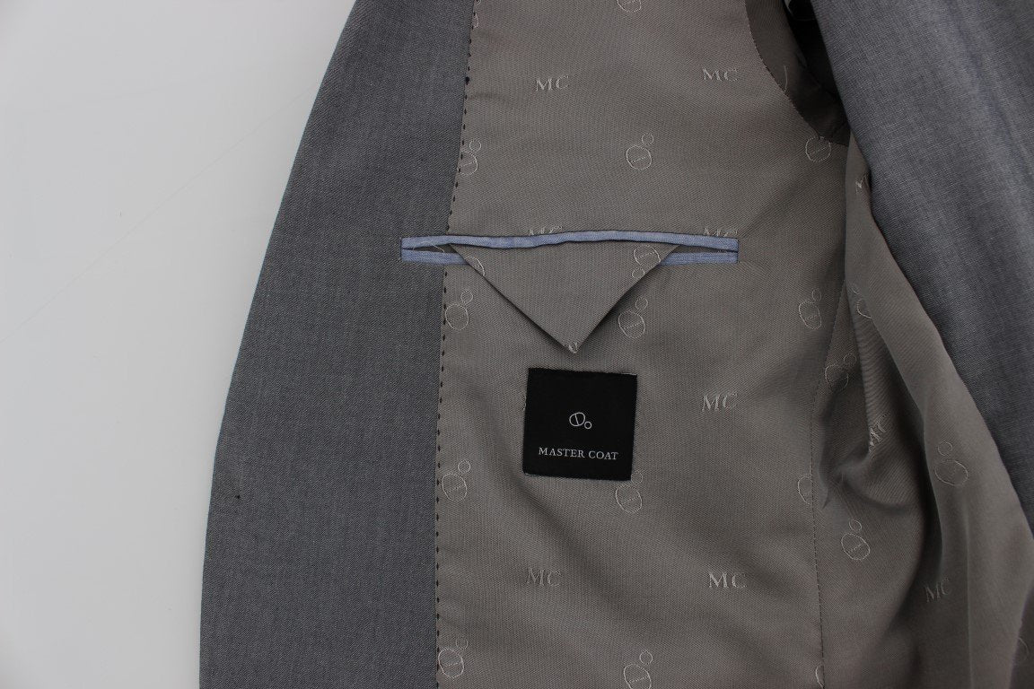 Gray Regular Fit Wool Blend Blazer Jacket