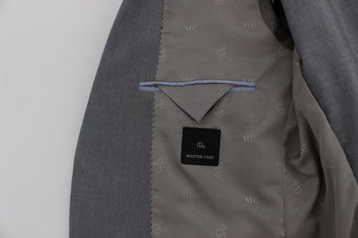 Gray Regular Fit Wool Blend Blazer Jacket