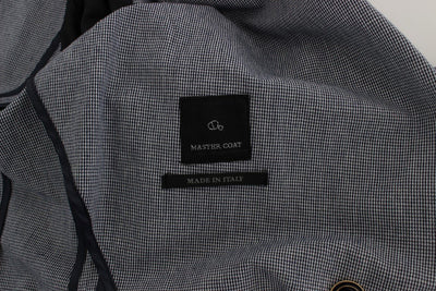 Blue Double Breasted Regular Fit Blazer