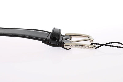Black leather belt