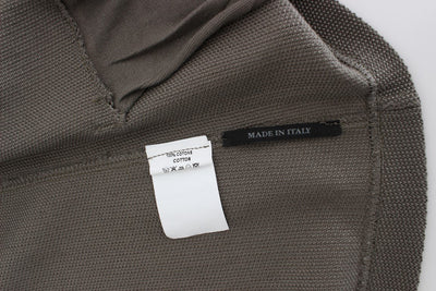 Gray Double Breasted Regular Fit Blazer